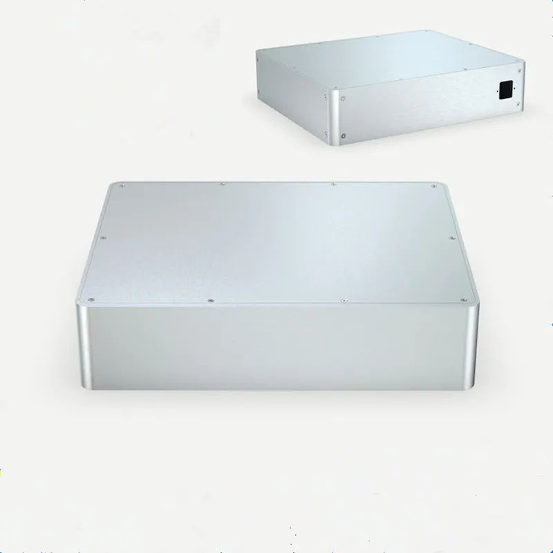 

Silver Fillet Full Aluminum Amplifier Chassis / Preamp / DAC Decoder / Tube AMP Housing Shell / Case / DIY Box (380*89*320mm)