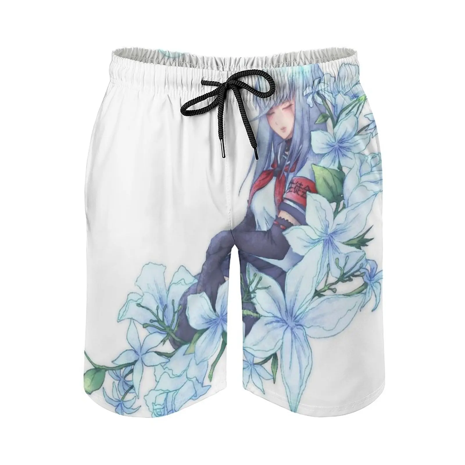 Megami saikou-riposa In Pace Print Swim Beach Board Shorts, bañador suelto para hombre, bañadores transpirables, simulador de Yandere