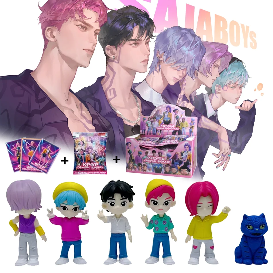 Anime Kpop Demon Hunt caja ciega serie figura tigre estatuilla juguete decoración de escritorio estatuas ornamento Halloween/Navidad regalos para niños