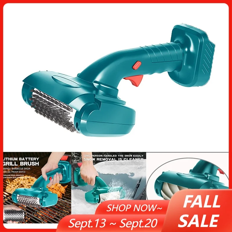 Wireless Electric BBQ Grill Cleaner Brush Grill Cleaning Tool Outdoor Kitchen Cleaning Grill Scrubber For Makita Battery