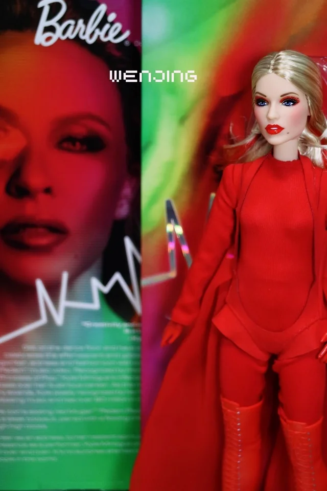 

In Stock Genuine Barbie Signature Series Kylie Minogue《Padam Padam》Likeness Barbie Doll Jbj38 Model Toy Birthday Collectibles
