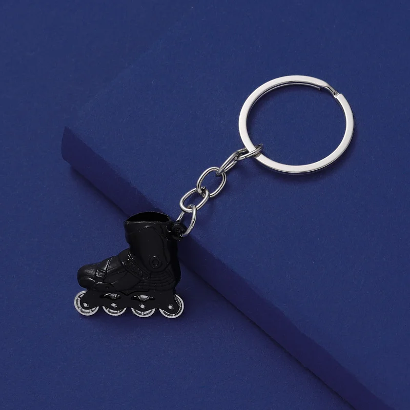 New Fashion Skate Key Chain Men Women Roller Skate KeyChain Skating Car Key Ring Party Gift Jewelry