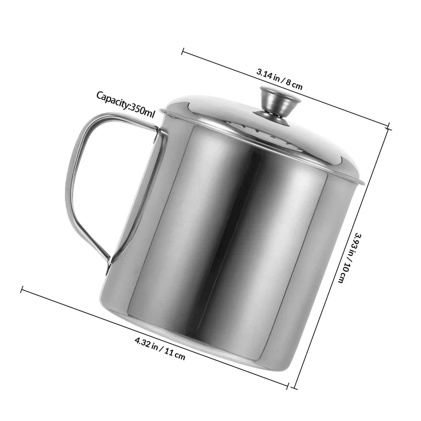 Stainless Steel Kids Water Cup Double Layer Insulated Reusable Coffee Tea Mug 350Ml Safe for School Kindergarten Daily Use