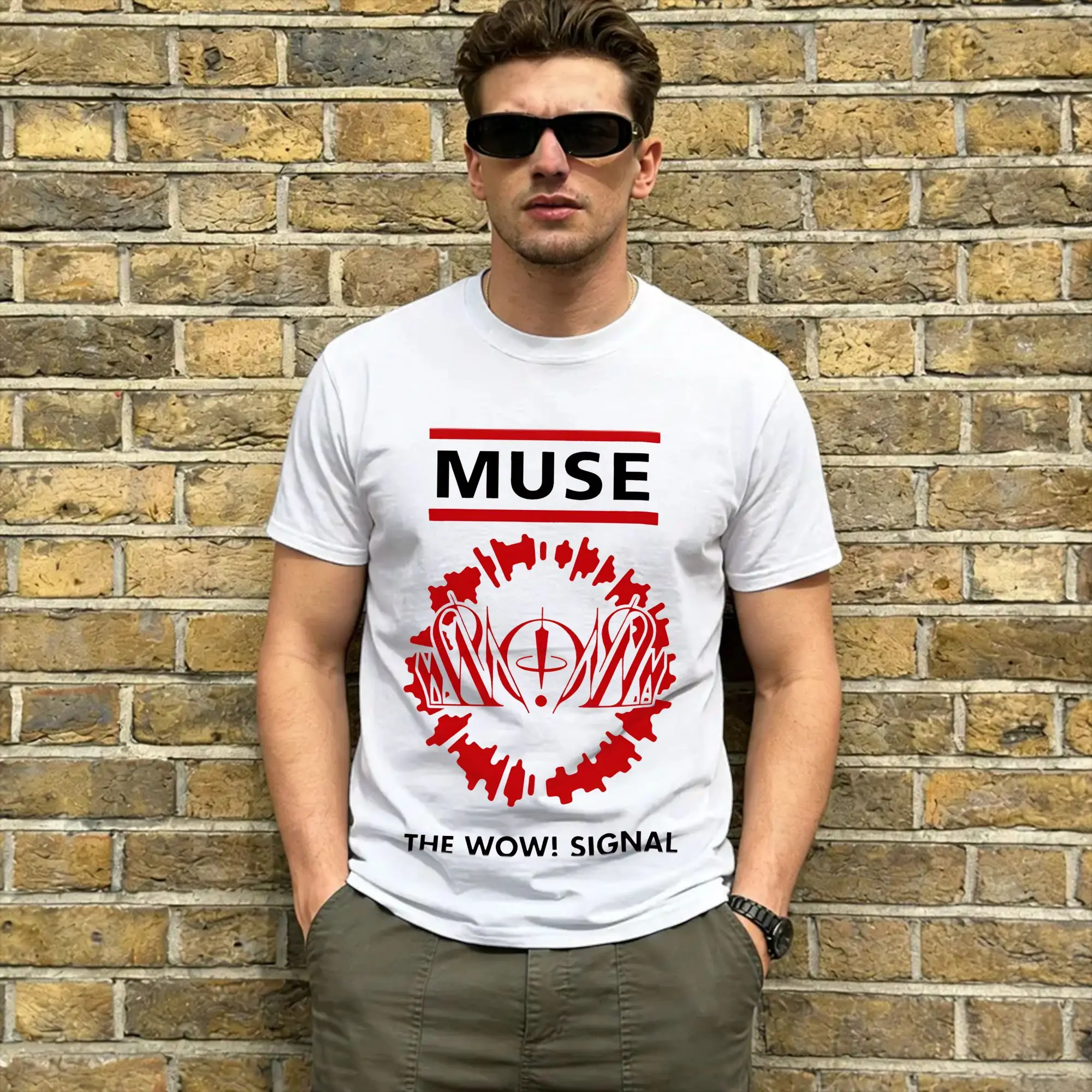 Men MUSE The Wow! Signal Europa Tour 2026 T Shirt  100% Cotton Clothing Awesome Short Sleeve O Neck Tee Shirt Gift Idea T-Shirt