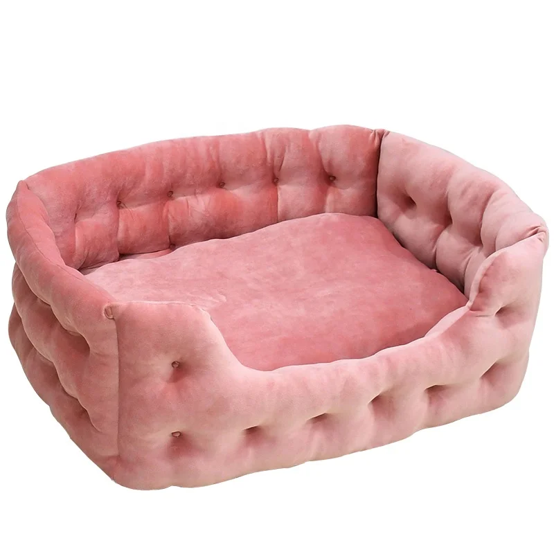 

Popular Comfort Pet Crib Deluxe Plush Rectangle Dog Bed for Large Dogs with Washable Removable Pad