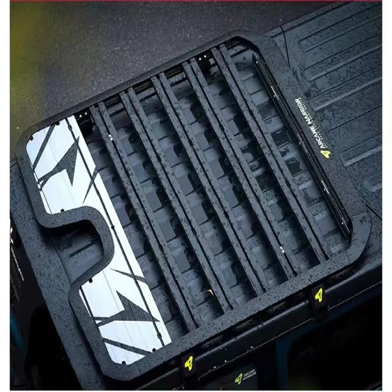 رف أمتعة حامل سقفي حامل البضائع سبائك الألومنيوم رف السقف العلوي ل J-eep Wrangler JL 2018 + JL1269 #4