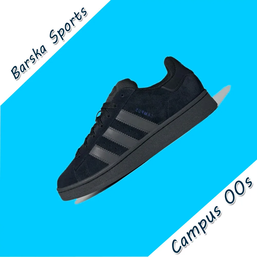 Adidas Campus 00s Low Men's and Women's Sneakers Classic Fashion Comfort Athletic Skateboarding Shoes Deep Black