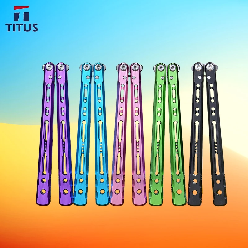 

TITUS Sirius Нож Бабочка VG10 Anodic Oxidation/Ceramic Surface 7075 Aluminum Channel Handle Pocket EDC Tool Knife