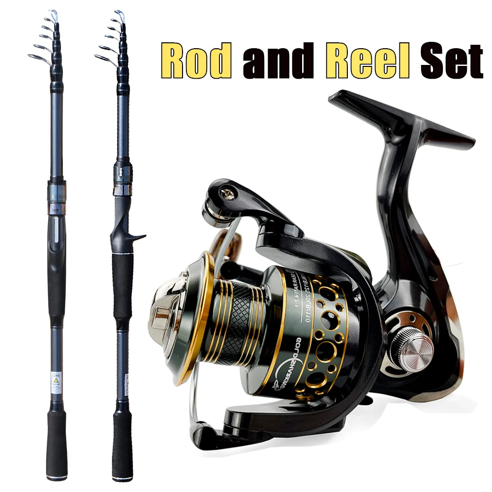 

Bass Fishing Rod and Reel Set 1.8M 2.1M 2.4M 2.7M 3.0M Casting Spinning Fishing Rods for Lure Jigging Freshwater Saltwater Pesca