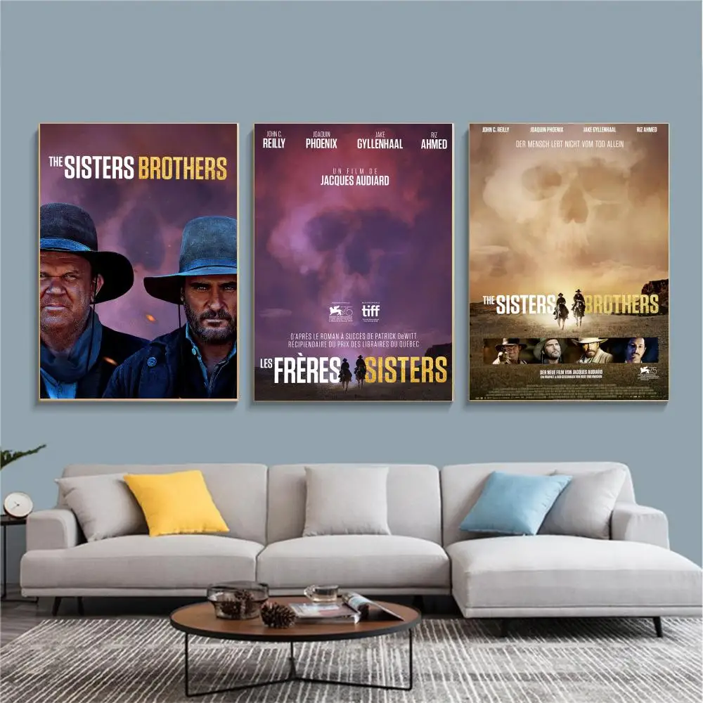 classic movie T-The Sisters Brothers 2018-S Painting Calligraphy Nature Inspired Artwork for Living Room  Home Decoration