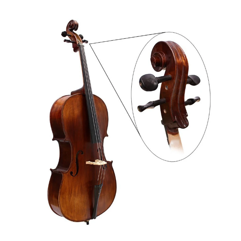 

4 Pcs Tuning Pegs Smooth Polished Durable Violin Ebony Crafts Tuning Pegs Accessories Musical Instrument Parts Clear
