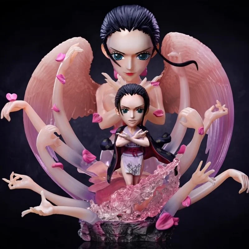 In Voorraad Echt G5 Pirate King Gk Hars Standbeeld Luffy Zoro Ace Jinbei Sanji Robin Witbaard Figuur Model Anime Collectie Gift