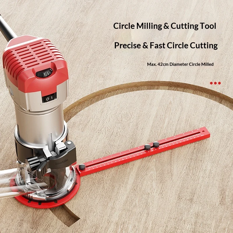 Woodworking Trimming Machine Engraving Universal Bracket Auxiliary Circular Hole Opener Multi-Specification Round Hole Support