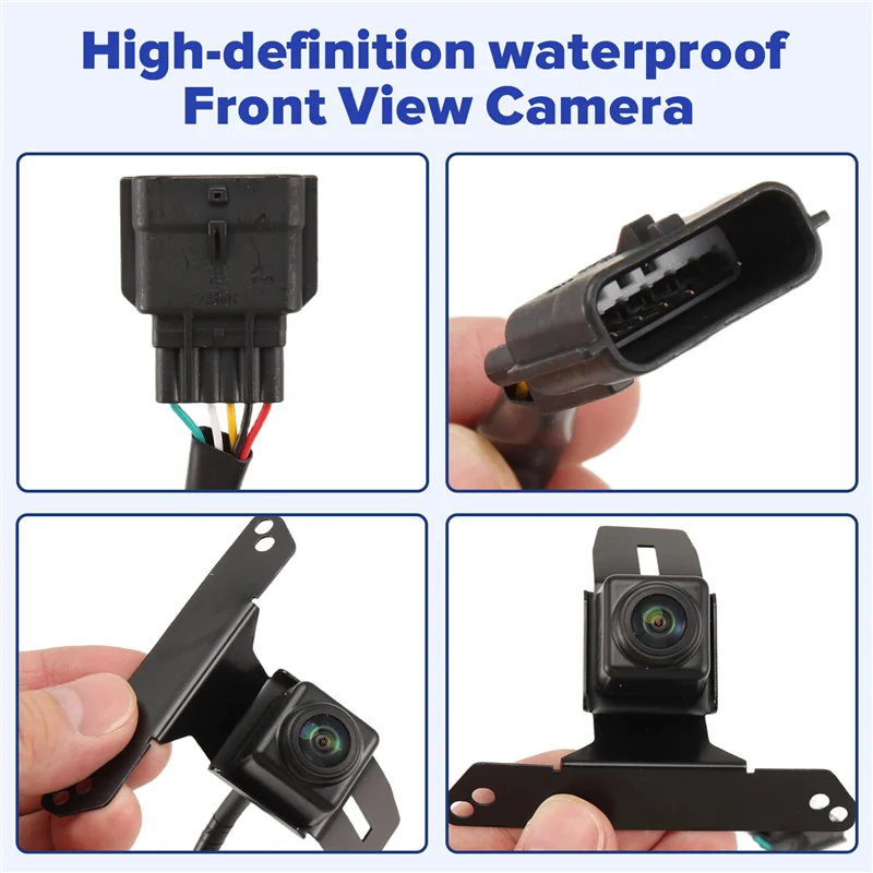 Rejilla de parachoques para cámara asistida por estacionamiento, vista frontal B44C, compatible con INFINITI QX60 2013-2015, códigos modelo 284F1-3JA0A 284F13JA0A