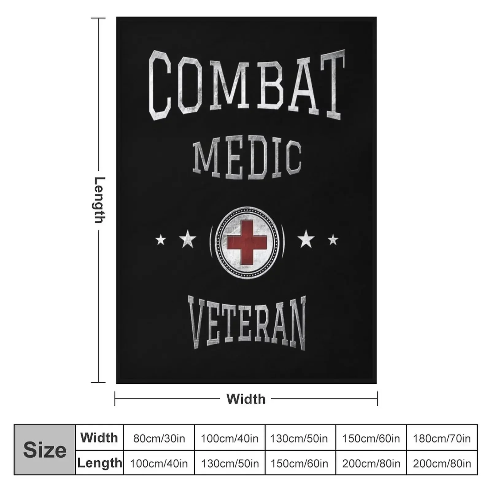 Combat Medic Veteran Throw Blanket Quilt for babies Soft Beds Hair Blankets