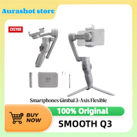 ZHIYUN SMOOTH Q3 Smartphones Gimbal 3-Axis Flexible Phone Handheld Stabilizer with Fill Light for iPhone Xiaomi Samsung