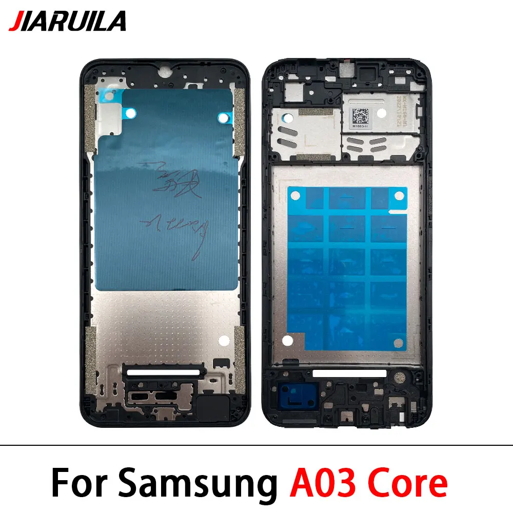 Front Housing LCD Display Frame For Samsung A02s A03s A03 Core A04 A04s A04E Housing Middle Frame Bezel Plate Cover