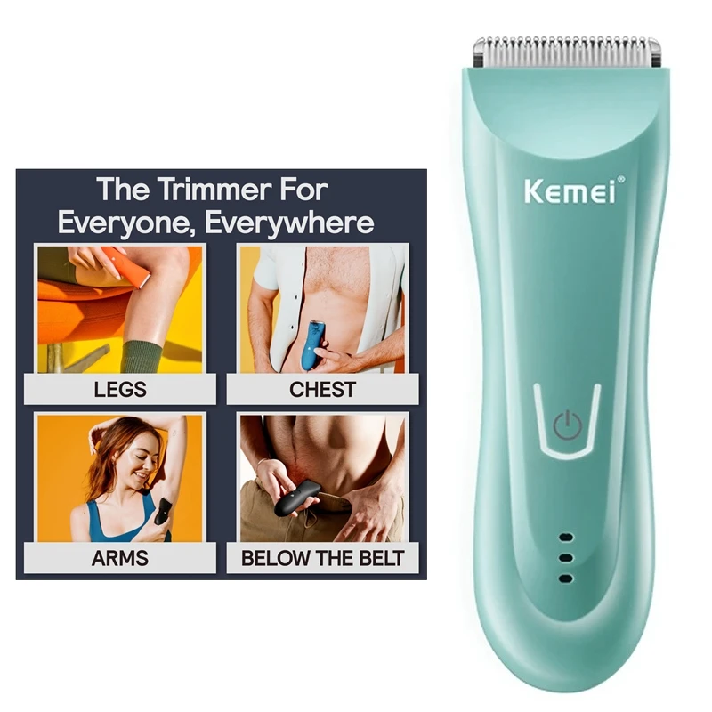 

Триммер для влажных и сухих волос для мужчин и женщин, электрическое бикини, триммер для лица, бороды, перезаряжаемый триммер для лобковой области, Шариковая Бритва для уха с керамическим лезвием