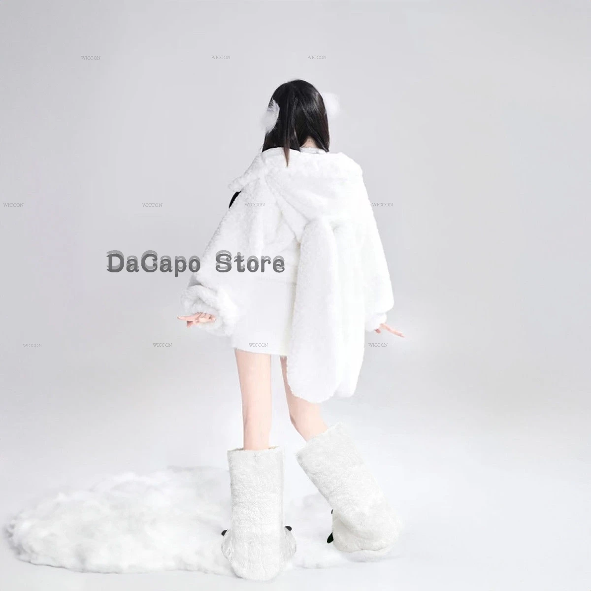 Bear Claw Winter Slippers Fursuit Paws Shoes Boots Props Winter Warm Women Men Animal Slippers Kids Adults Fun Furry Slippers