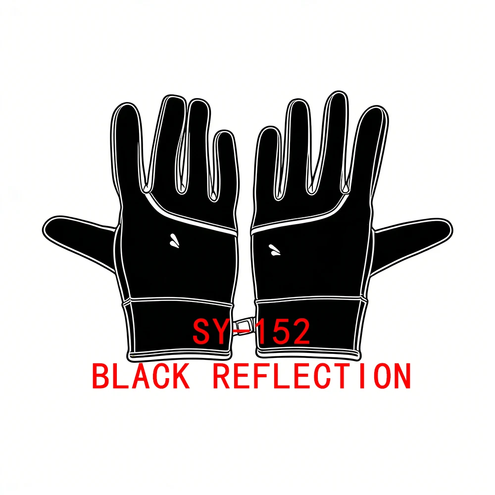

SY-152 перчатки без следов, черные перчатки с отражением, уличные варежки, спортивные унисекс, зимние термостойкие перчатки для езды на велосипеде, совместимые с сенсорным экраном