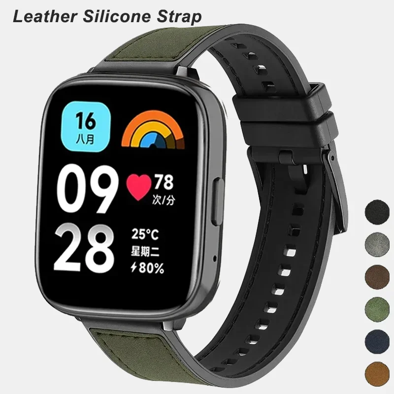Leders ch laufen armband für Redmi Uhr 3 Lite Band für Xiaomi Mi Smart Watch Mi3 Active Armband Armband 22mm Correa Zubehör