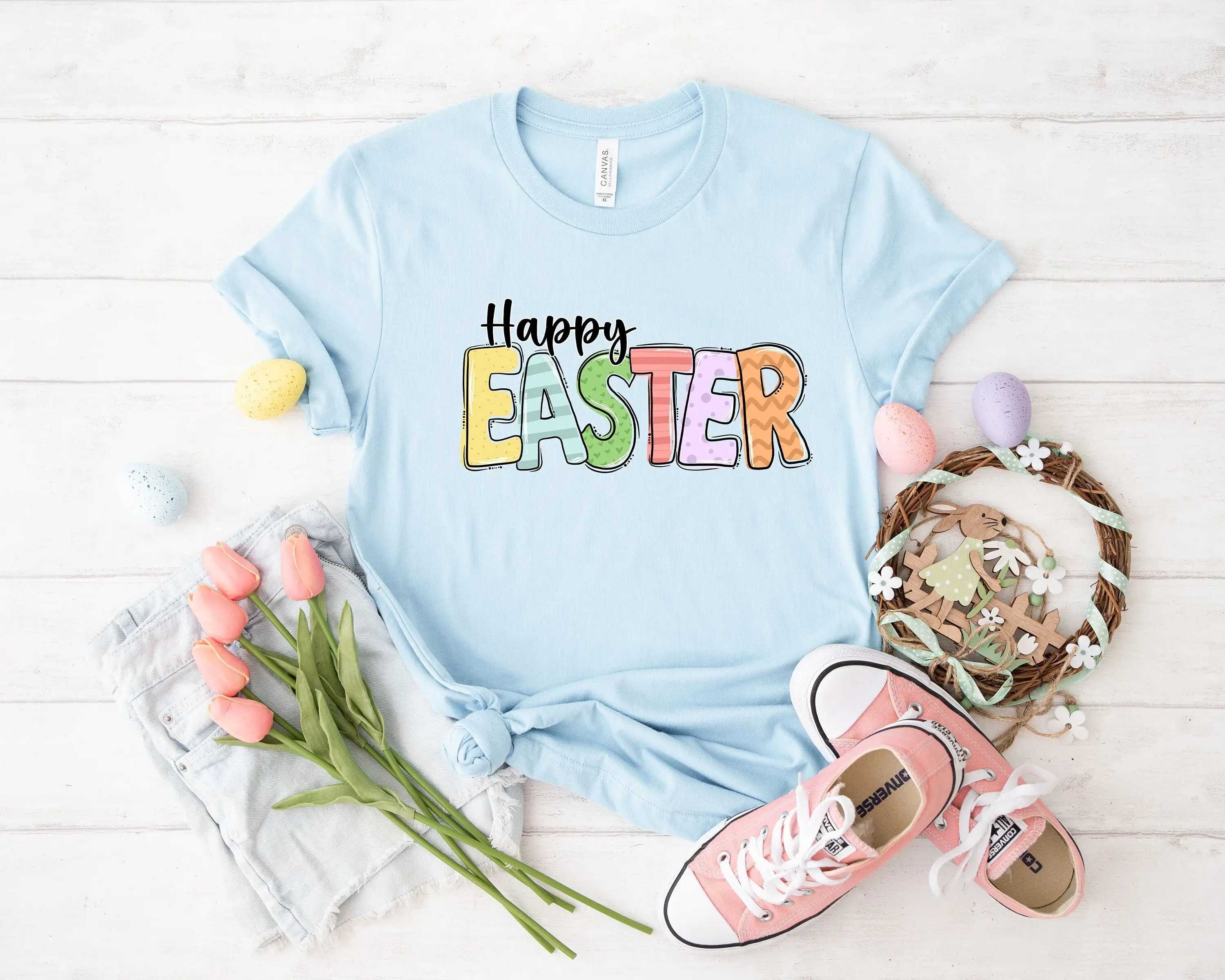 

Счастливой Пасхи Футболка Egg Hunt Bunny Day Eggs Cute