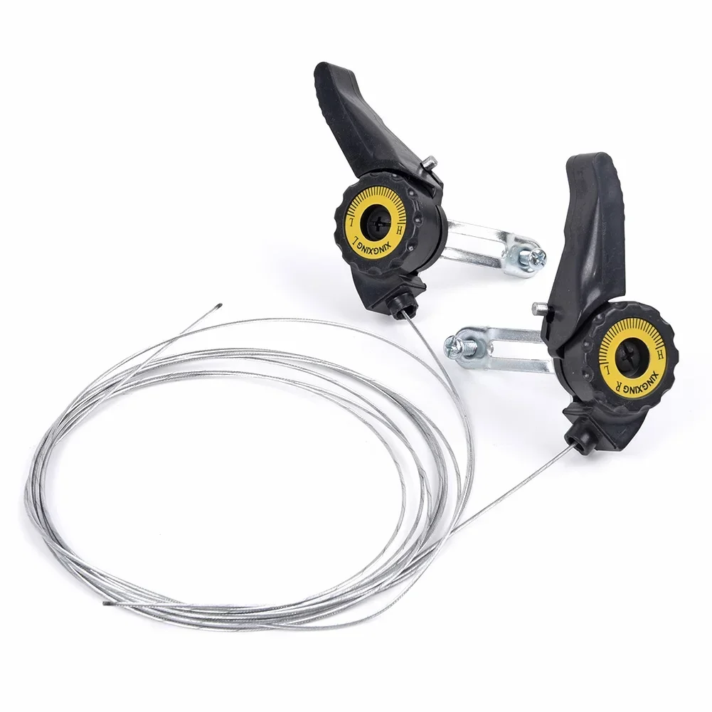 Fiets Shifter Snelheid Universele Hendel Mountainbike Met Kabel Trigger Staal Voor 15/18/21 Speed Fiets Onderdelen