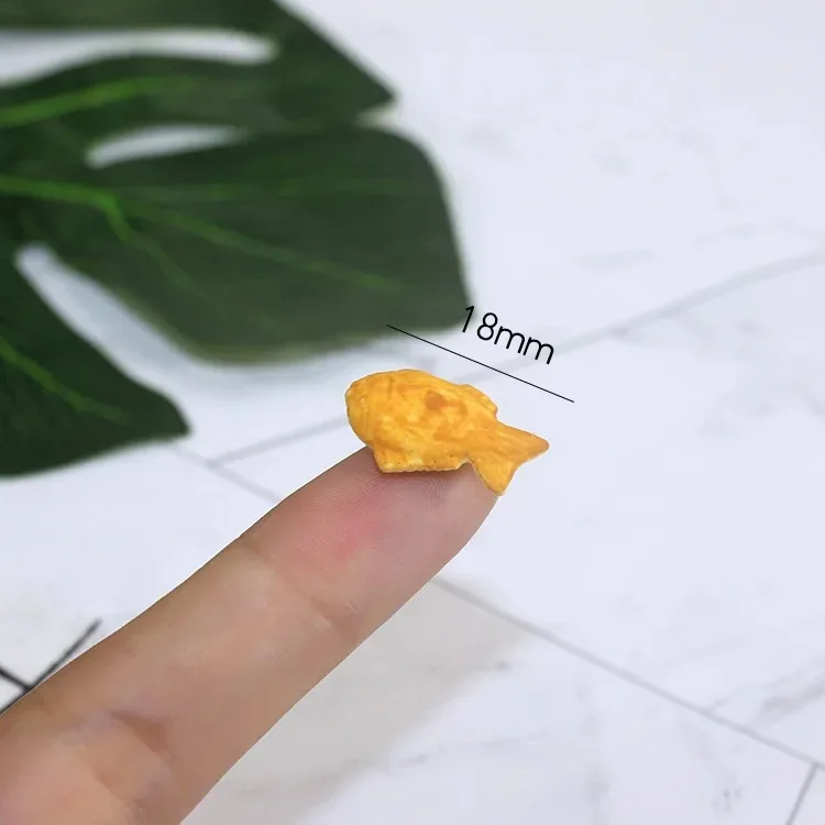 Dollhouse Copper Mini Taiyaki Mold Baking Pan Miniature Items Braised Snapper Mould Food Doll House Kitchen Accessories