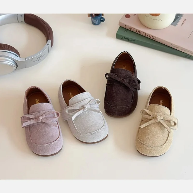 

2025 Spring Autumn New Children Casual Shoes for Girls Boys Fashion Korean Style Soft Sole Anti-slippery Mary Jane Princess Shoe
