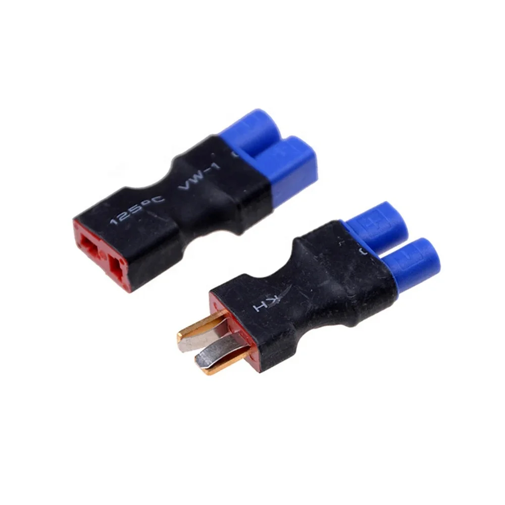 10PCS Dean T Adapter For RC Lipo Battery Control DIY Plug To EC3 Connector Female Male Conversion