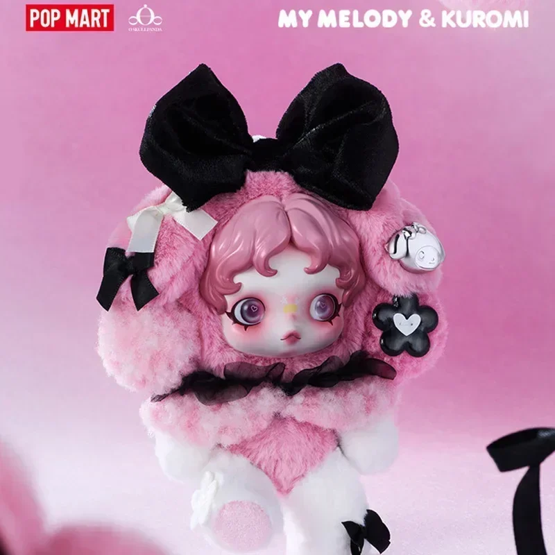 

POP MART SKULLPANDA X Melody Coolomi аниме фигурка плюшевая игрушка кулон серии слепая коробка милые настольные украшения подарок