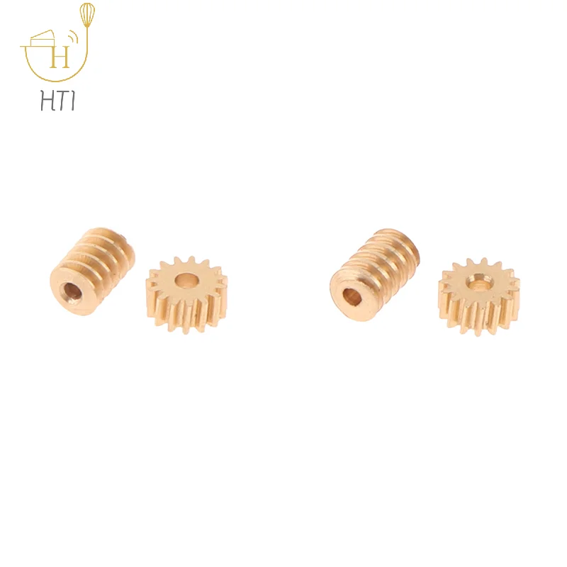 1:87 Modulus 0.2 15T Micro Brass Turbine Worm Static Change Gear Hole Dia 0.8mm/1mm Reduction Pinion Shaft Connector