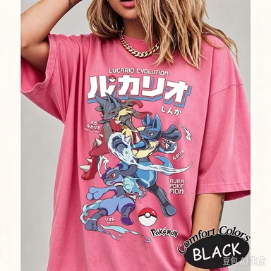 2026 New Bandai Pokémon T-shirt Men Women Summer 100 Cotton Shirt Fashion High Quality Short Sleeved Top Streetwearv