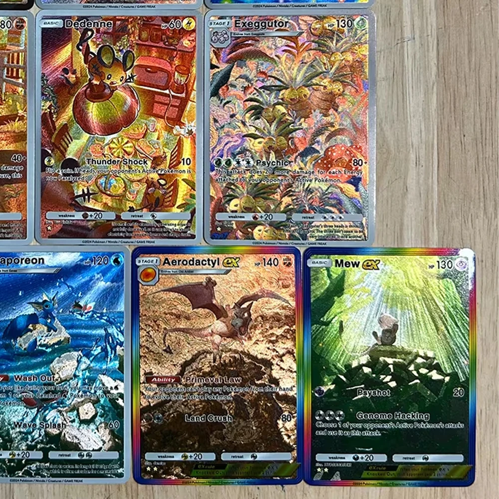 

10Pcs/set PTCG TCG Card Diy Sar Cynthia Self-Control Collect Signature Trading Flash Card Anime Refraction Color Flash Cartoon