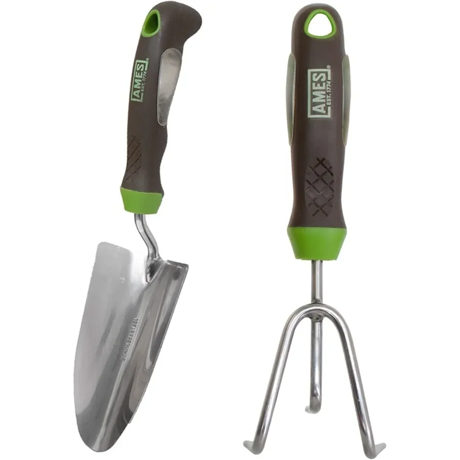 

2шт. Набор садовых инструментов Ergo Gel Grip с ручным шпателем-культиватором для эффективной подготовки и посадки почвы в домашних садах Дези