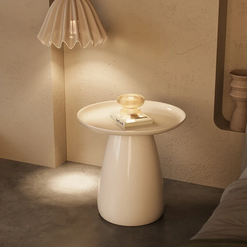 tw-Bedside Tables Simple Modern Small Minimalist Creative Plastic Side Table Round Coffee Table