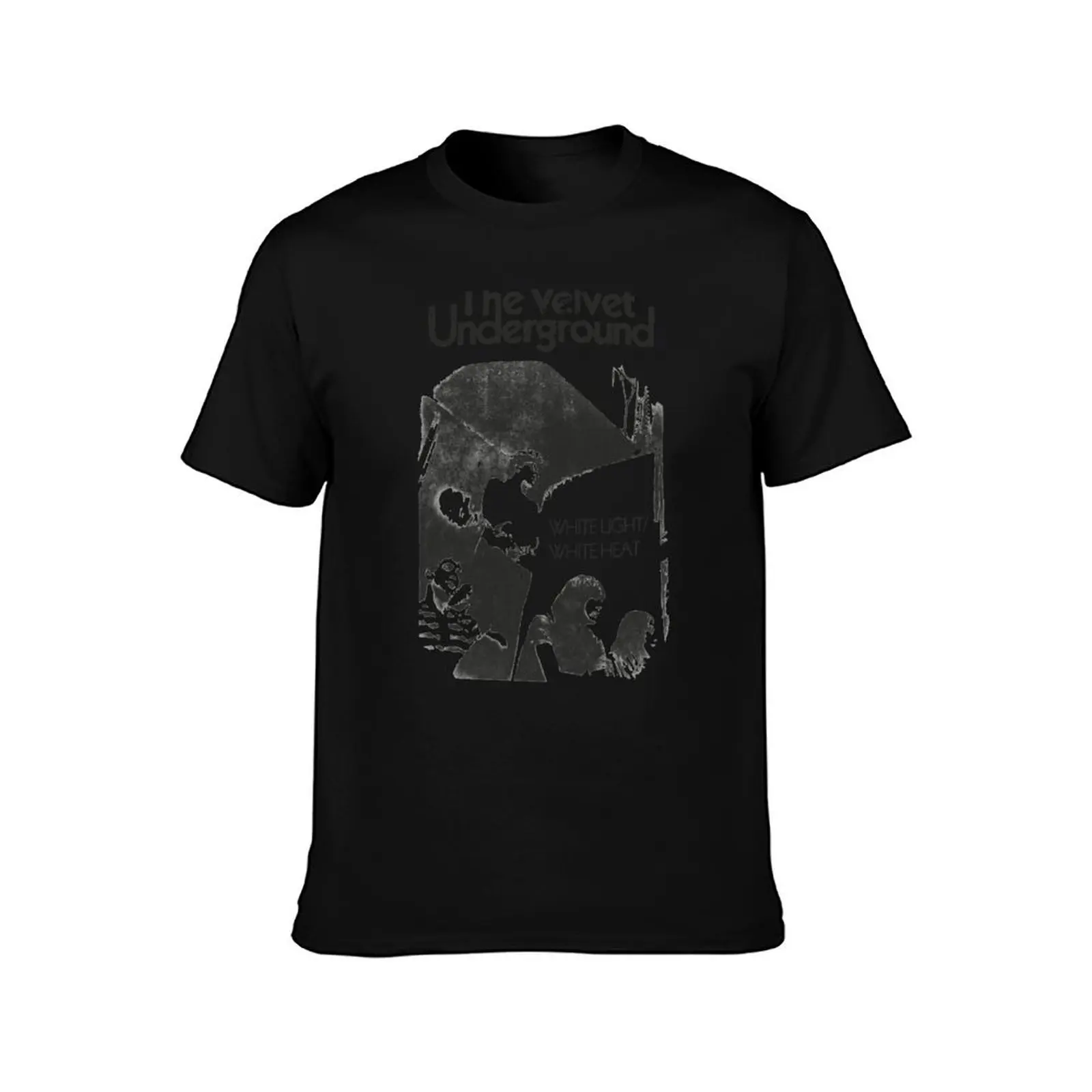 White Light White Heat [Worn Look] T-Shirt Summer Casual Cotton Tee Oversized Streetwear Tops Vintage Graphic Print