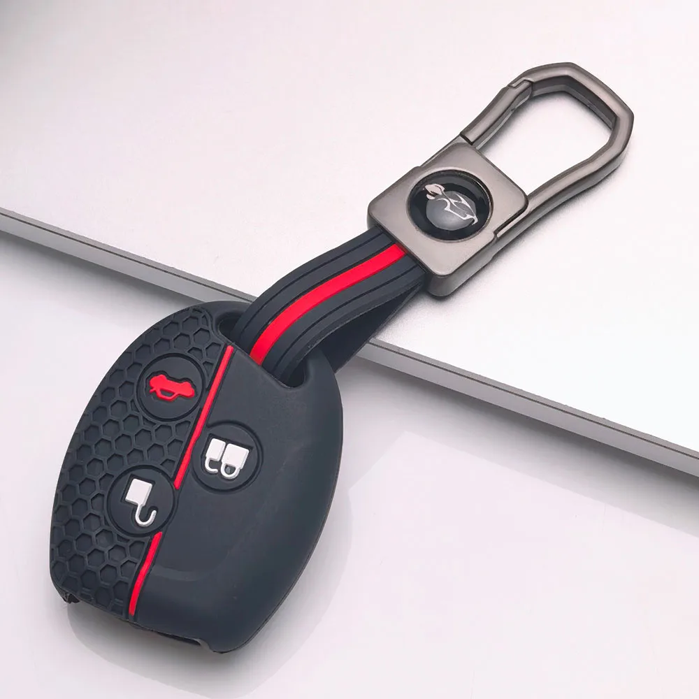 Silicone Remote Key Cover For Ford Fiesta Mk7 Mk5 Mk6 Mondeo Focus 2 Mk2 Transit Ka Fusion C-MAX S-MAX Accessories Car Key Case