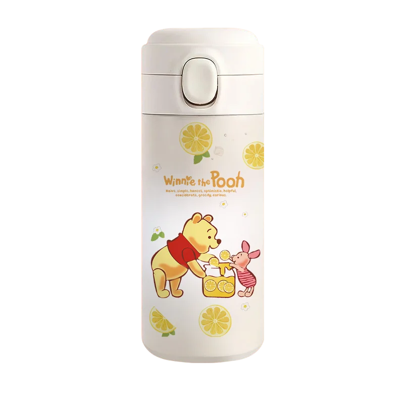 Disney WINNE THE POOH Pooh Bear Thermos Cup Large Capacity Small and Lightweight Carrying Ins High-value Water Cup for Men Women