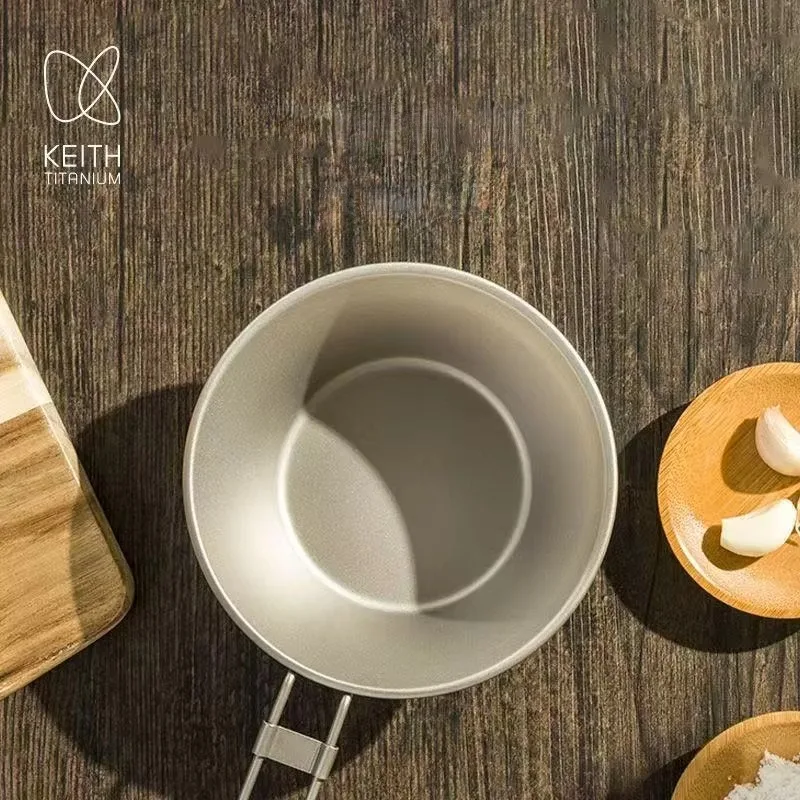 

Keith Титановая одностенная складная ручка портативная чаша для кемпинга, пешего туризма, пикника, 300 мл Ti5320