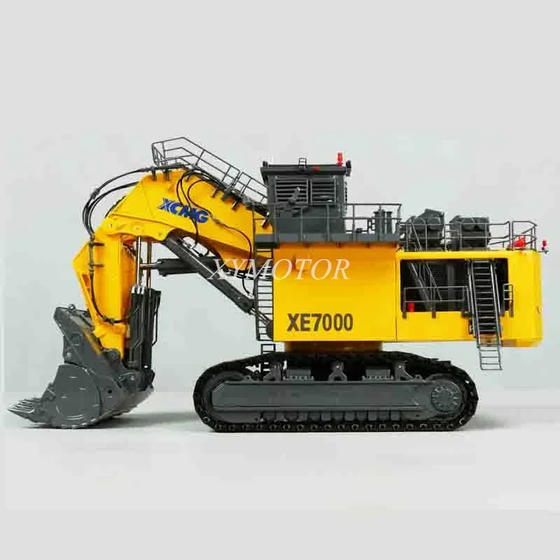 1/50 For XCMG XE7000 Mining Excavator Truck Diecast Model Car with Doll Toys Gifts Ornaments Collection