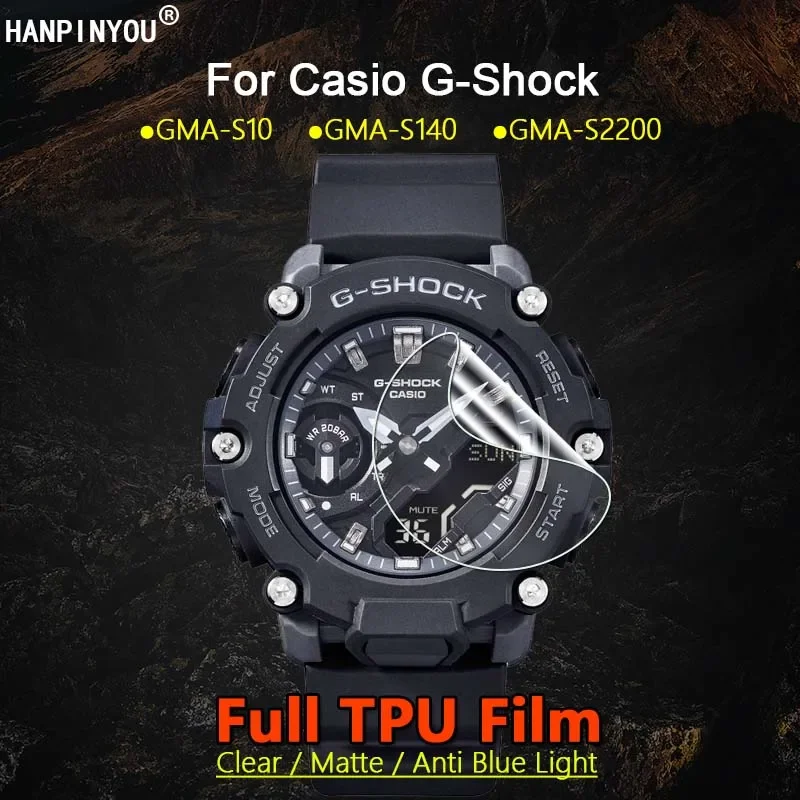 For Casio Watch GMA-S140 GMA-S2200 HD Clear / Matte / Anti Blue Light Soft TPU Hydrogel Film Screen Protector -Not Glass