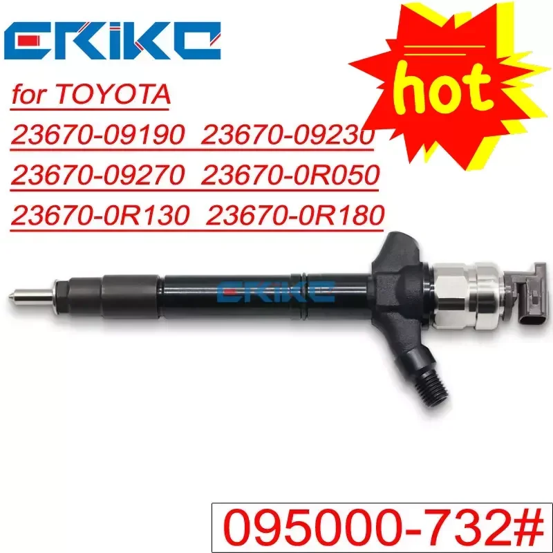 095000-7321 Fuel Sprayer Parts 095000-7320 Common Rail Diesel Injector 23670-09270 for Toyota 23670-0R180 23670-09230