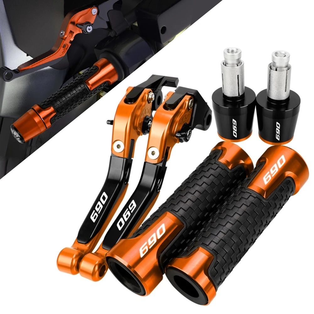 

For 690 DUKE 690 690DUKE DUKE690 2014 -2017 Motorcycle Accessories Extendable Adjustable Brake Clutch Levers Handlebar Grips End