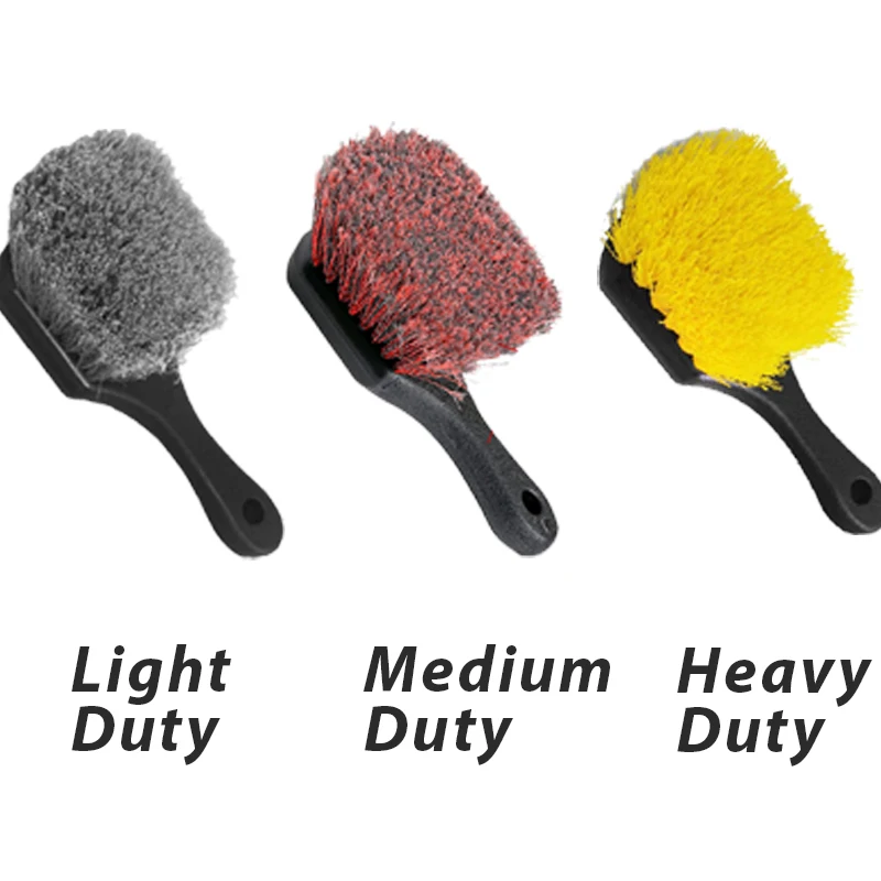 Wheel & Tire Brush for Car Rim and All Exterior Surface Soft Bristle Car Wash Brush Cleans Tires & Releases Dirt and Road Grime