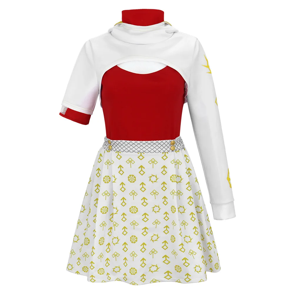 Zombie High School 4 Girls Nova Academy Sportschuluniform Halloween Film Cosplay Kleid