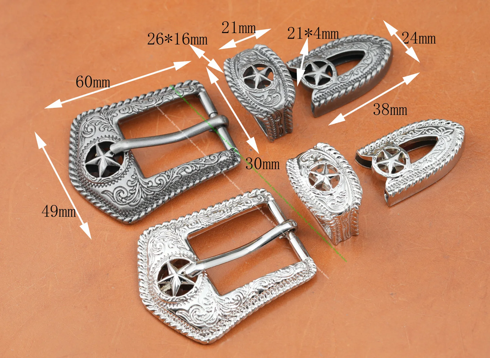 Silver Western Cowboy Texas St - огляд і ціна Leatherwork Belt