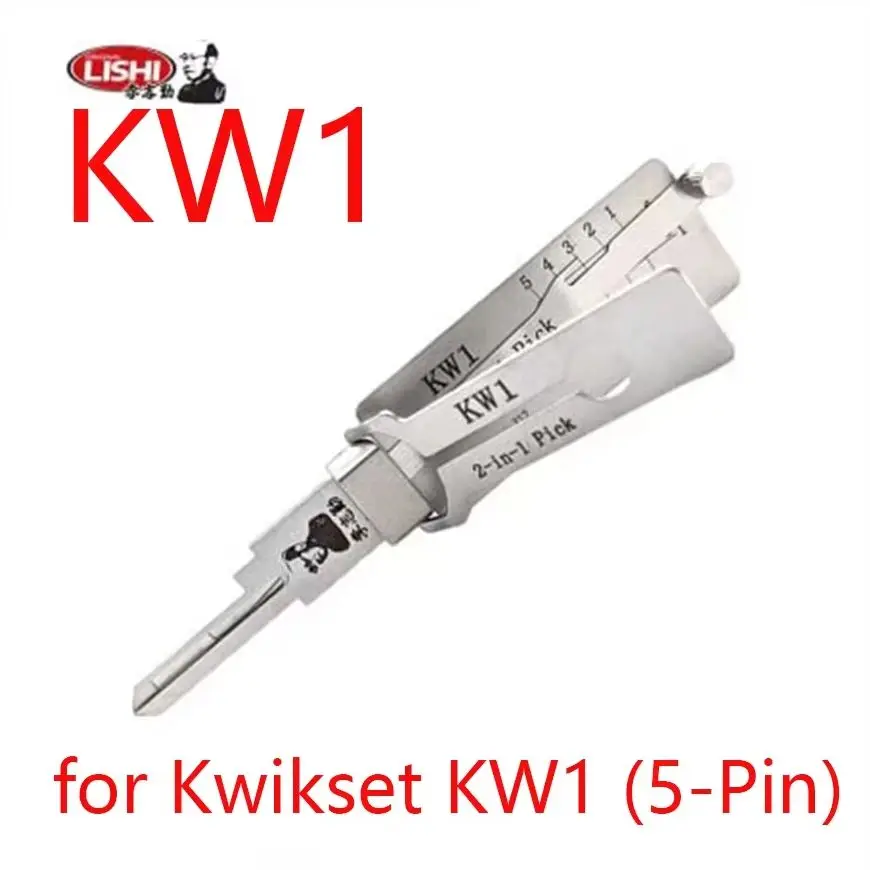 

2026 Lishi 2-in-1 Pick/Decoder Tool for Kwikset KW1 (5-Pin) Locksmith Professional Automotive Entry Device
