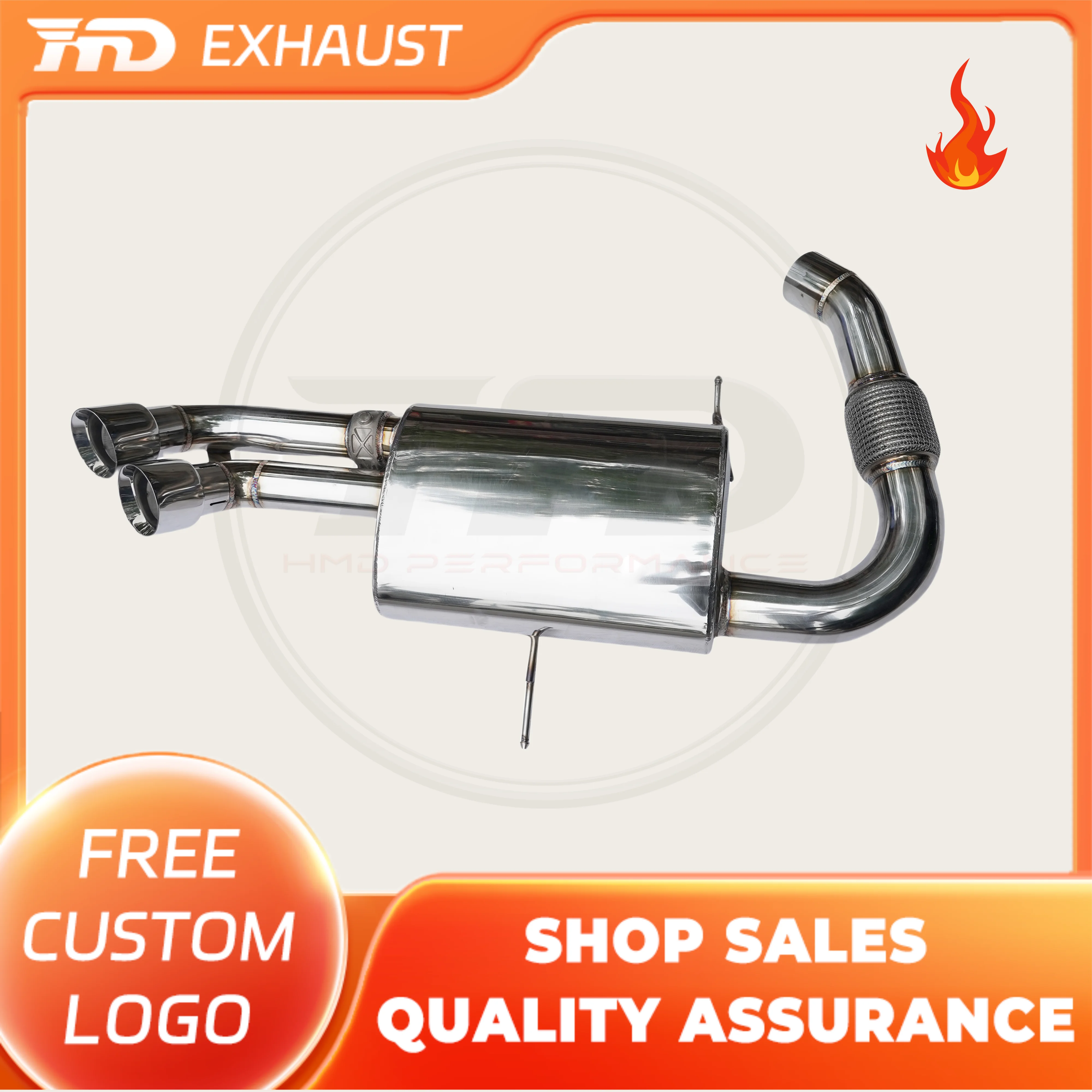 

HMD Hot Sale Exclusive customization Stainless Steel Exhaust System Performance Catback For BMW i8 1.5T Muffler With Valve