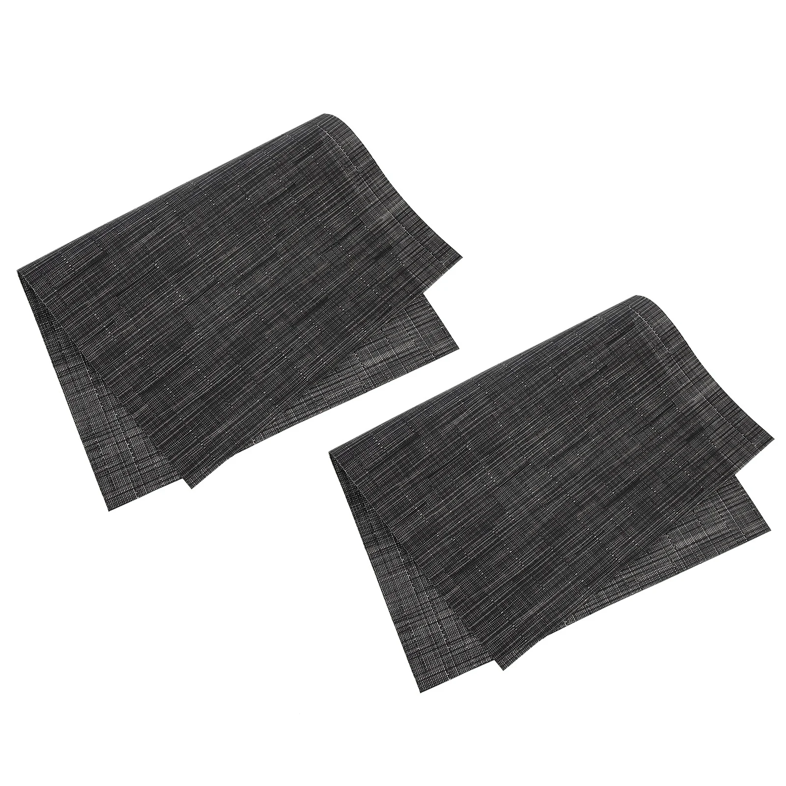 

2Pcs PVC Placemat Heat-Insulated Table Mat Protective Coaster Decorative Rectangular Place Mats for Home Restaurant Office